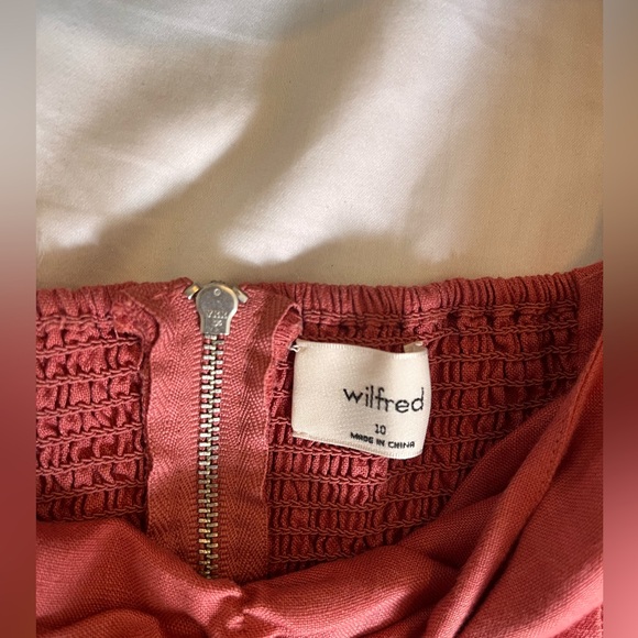 Wilfred Dem Linen Midi Dress Sz 10 - Picture 4 of 6